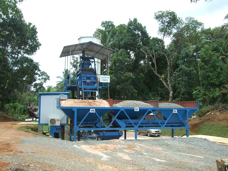 HZS25 series hopper lift type concrtete batching plant