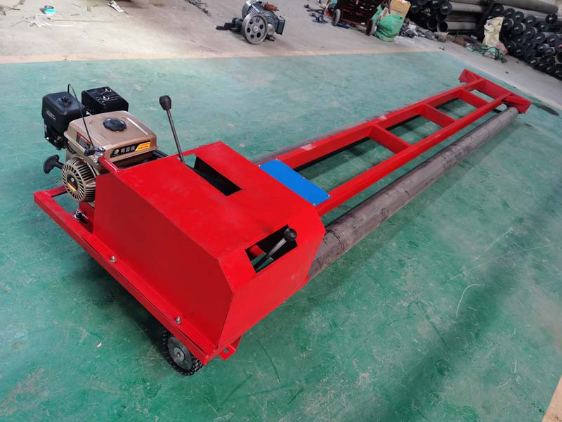 Road paver leveling machine
