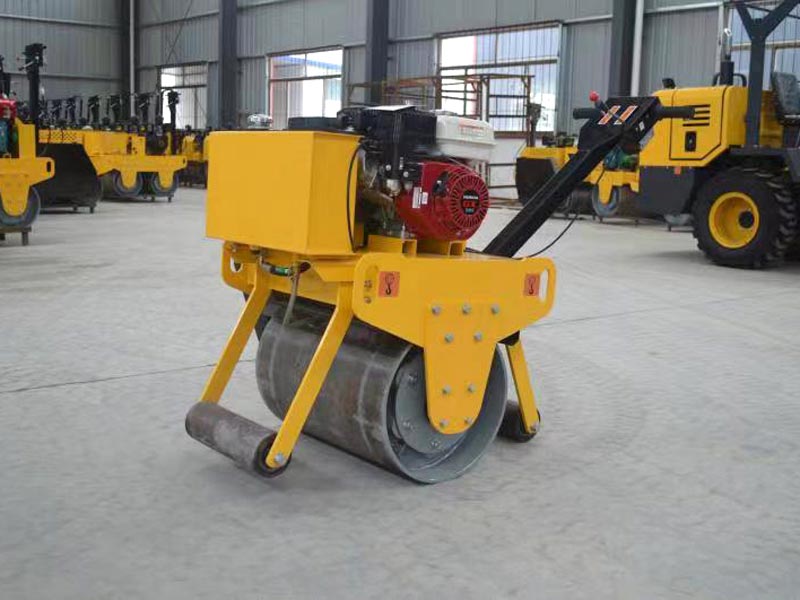 Road roller machine single wheel gasoline