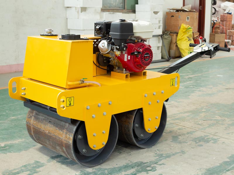 Road roller machine double wheel gasoline