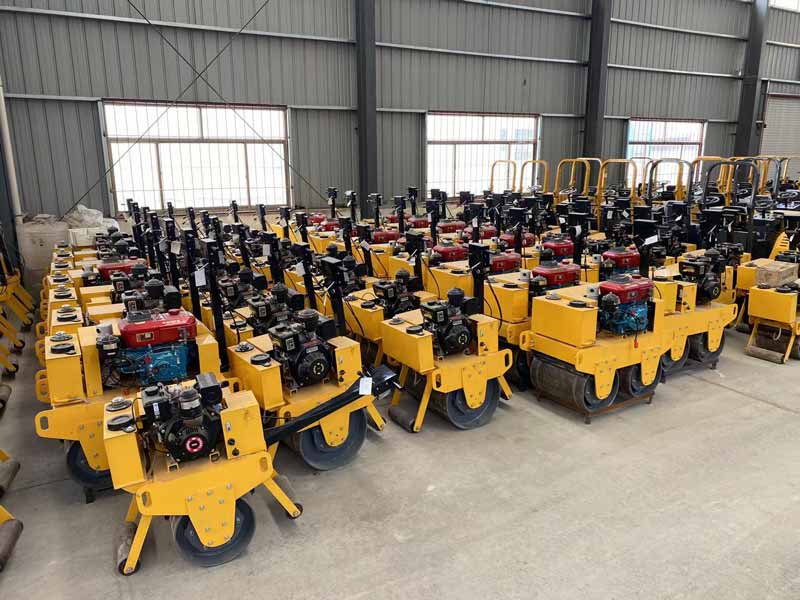 Road roller machine single wheel diesel